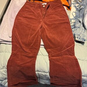 Women's Rust Boot Cut Corduroy Pants